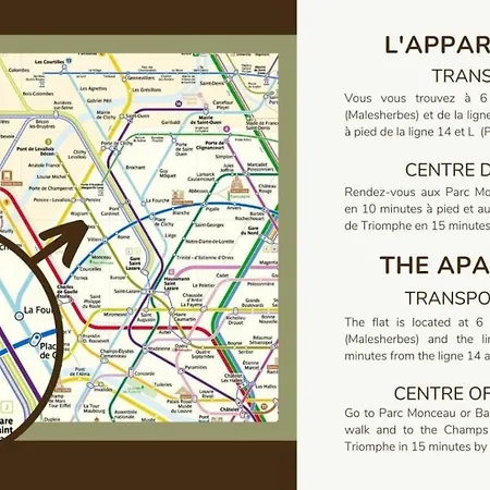 Parc Monceau - Malesherbes - Apartman *